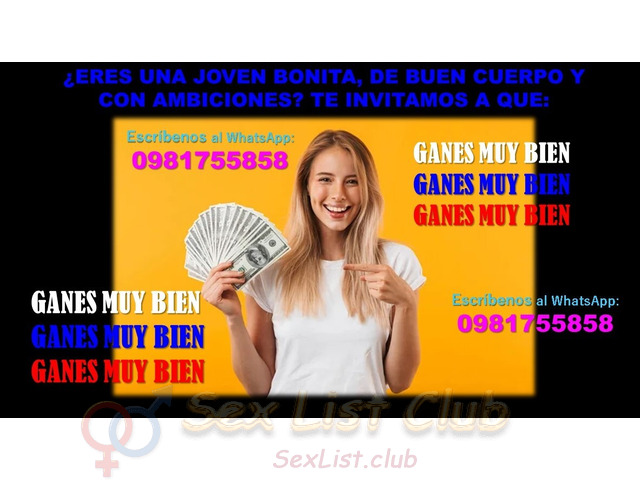 BUSCAMOS SEÑORITAS BONITAS PARA ATENCIÓN A CLIENTES VIP