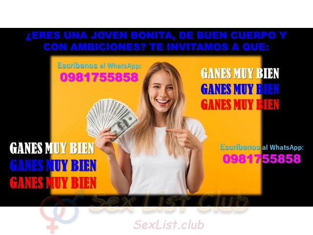 BUSCAMOS CHICAS BONITAS Y SERIAS QUE DESEAN MEJORAR SU ECONOMÍA