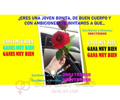 TE INVITAMOS A SER ESCORT Y QUE GANES BIEN