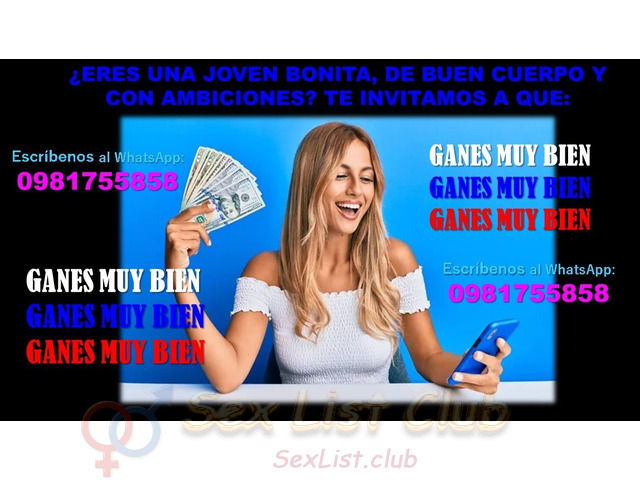 BUSCAMOS CHICAS PARA ATENCIÓN A CLIENTES DE EXCELENTES PERFILES SOCIO ECONÓMICOS