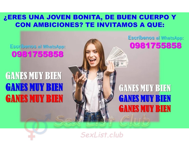 SI ERES CULTA Y BONITA PUEDES GANAR BIEN EN TUS HORAS LIBRES