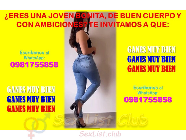 PARA CHICAS BONITAS JÓVENES Y CULTAS A QUE GANE BIEN EN UNA AGENCIA DE CLASE ALTA