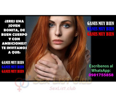 SOLICITAMOS CHICAS PARA QUITO GUAYAQUIL CUENCA MANTA AMBATO