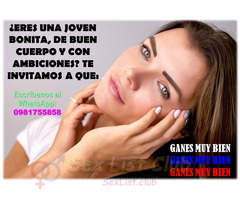 SOLICITAMOS CHICAS PARA QUITO GUAYAQUIL CUENCA MANTA AMBATO