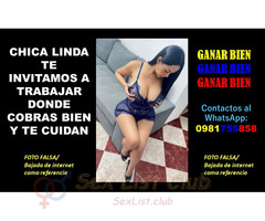 SI ERES CULTA Y BONITA PUEDES GANAR BIEN EN TUS HORAS LIBRES