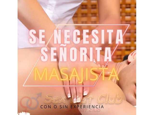 NECESITAMOS SEÑORITAS   MASAJISTAS SIN EXPERIENCIA