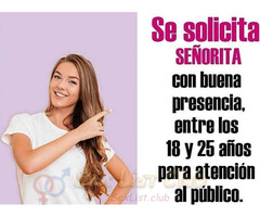 TRABAJO INMEDIATO PARA CHICAS EN QUITO