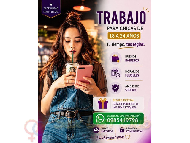 Eres Joven Y Tienes Presencia Gana Bien Y Rá
