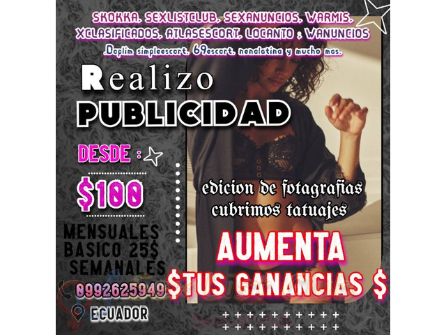 Publicidad para Escorts Freeelance $$$$