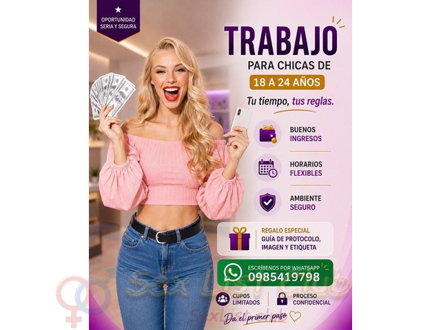 TRABAJO FLEXIBLE PARA CHICAS CON AMBICIÓN